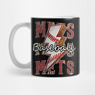Graphic Baseball Mets Proud Name Team Vintage Mug